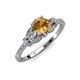 4 - Katelle Desire Citrine and Diamond Engagement Ring 