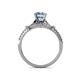 5 - Katelle Desire Aquamarine and Diamond Engagement Ring 