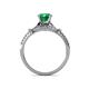 5 - Katelle Desire Emerald and Diamond Engagement Ring 