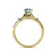 5 - Katelle Desire Aquamarine and Diamond Engagement Ring 