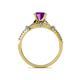 5 - Katelle Desire Amethyst and Diamond Engagement Ring 