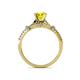 5 - Katelle Desire Yellow and White Diamond Engagement Ring 