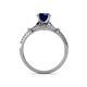 5 - Katelle Desire Blue Sapphire and Diamond Engagement Ring 