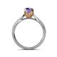 5 - Aziel Desire Iolite and Diamond Solitaire Plus Engagement Ring 