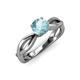 4 - Senara Desire Aquamarine Engagement Ring 