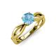 4 - Senara Desire Blue Topaz Engagement Ring 