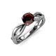 4 - Senara Desire Red Garnet Engagement Ring 