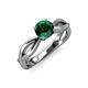 4 - Senara Desire Emerald Engagement Ring 