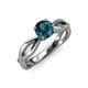 4 - Senara Desire Blue Diamond Engagement Ring 