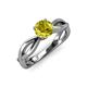 4 - Senara Desire Yellow Diamond Engagement Ring 