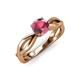 4 - Senara Desire Rhodolite Garnet Engagement Ring 