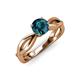 4 - Senara Desire Blue Diamond Engagement Ring 