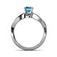 5 - Senara Desire Blue Topaz Engagement Ring 