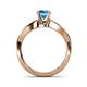 5 - Senara Desire Blue Topaz Engagement Ring 