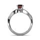 5 - Senara Desire Red Garnet Engagement Ring 