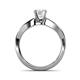 5 - Senara Desire White Sapphire Engagement Ring 
