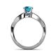 5 - Senara Desire London Blue Topaz Engagement Ring 