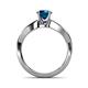 5 - Senara Desire Blue Diamond Engagement Ring 