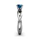 6 - Senara Desire Blue Diamond Engagement Ring 