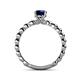 5 - Sariah Desire Blue Sapphire and Diamond Engagement Ring 