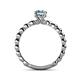5 - Sariah Desire Aquamarine and Diamond Engagement Ring 