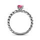 5 - Sariah Desire Pink Tourmaline and Diamond Engagement Ring 