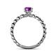 5 - Sariah Desire Amethyst and Diamond Engagement Ring 