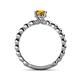 5 - Sariah Desire Citrine and Diamond Engagement Ring 