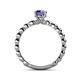 5 - Sariah Desire Iolite and Diamond Engagement Ring 