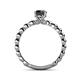 5 - Sariah Desire Black and White Diamond Engagement Ring 