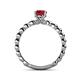 5 - Sariah Desire Ruby and Diamond Engagement Ring 