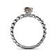 5 - Sariah Desire Smoky Quartz and Diamond Engagement Ring 