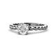 1 - Sariah Desire Round Diamond Engagement Ring 