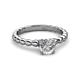 3 - Sariah Desire Round Diamond Engagement Ring 