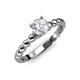 4 - Sariah Desire Round Diamond Engagement Ring 