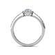 5 - Verna Desire Oval Cut Aquamarine and Diamond Halo Engagement Ring 