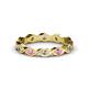 1 - Breanna 1.70 mm Pink Sapphire and Diamond Eternity Band 