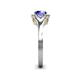 6 - Lyneth Desire Tanzanite and Diamond Halo Engagement Ring 