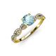 4 - Milena Desire Aquamarine and Diamond Engagement Ring 