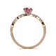5 - Milena Desire Rhodolite Garnet and Diamond Engagement Ring 