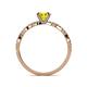 5 - Milena Desire Yellow and White Diamond Engagement Ring 