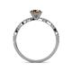 5 - Milena Desire Smoky Quartz and Diamond Engagement Ring 