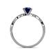 5 - Milena Desire Blue Sapphire and Diamond Engagement Ring 