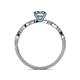 5 - Milena Desire Aquamarine and Diamond Engagement Ring 