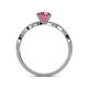 5 - Milena Desire Pink Tourmaline and Diamond Engagement Ring 