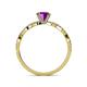 5 - Milena Desire Amethyst and Diamond Engagement Ring 