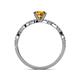 5 - Milena Desire Citrine and Diamond Engagement Ring 