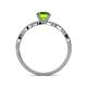 5 - Milena Desire Peridot and Diamond Engagement Ring 