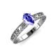 4 - Florie Classic 7x5 mm Oval Cut Tanzanite Solitaire Engagement Ring 