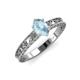 4 - Florie Classic 7x5 mm Oval Cut Aquamarine Solitaire Engagement Ring 